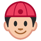 Homem com chapéu chinês Emoji HTC