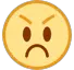 😡 Cara vermelha zangada Emoji nos HTC