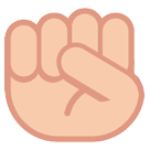 Raised Fist Emoji on HTC Phones