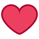 Corazón rojo Emoji HTC