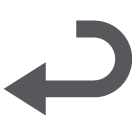↩️ Freccia ricurva rivolta verso sinistra Emoji su HTC