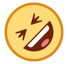 Cara revolcándose de risa Emoji HTC