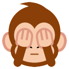 Monkey que não vê nada ruim emoji HTC
