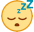 Faccina che dorme Emoji HTC