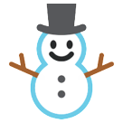 ⛄ Muñeco de nieve Emoji en HTC