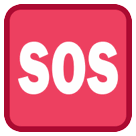 SOS-Zeichen Emoji HTC