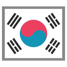 Флаг Южной Кореи Эмодзи на телефонах HTC
