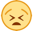 Verstörtes Gesicht Emoji HTC