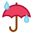 ☔ Payung Dengan Tetesan Hujan Emoji Di Ponsel Htc