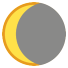 Waning Crescent Moon Emoji on HTC Phones