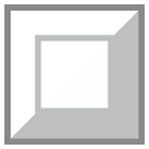 Botão branco quadrado Emoji HTC