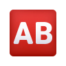 🆎 AB Button (Blood Type) Emoji on Icons8