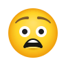 😧 Anguished Face Emoji on Icons8