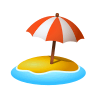 🏖️ Beach With Umbrella Emoji on Icons8