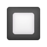 🔲 Black Square Button Emoji on Icons8