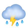 Cloud With Lightning and Rain on Icons8