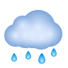 🌧️ Cloud With Rain Emoji on Icons8