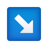 ↘️ Down-Right Arrow Emoji on Icons8