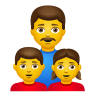 👨‍👧‍👦 Family: Man, Girl, Boy Emoji on Icons8