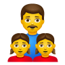 👨‍👧‍👧 Family: Man, Girl, Girl Emoji on Icons8