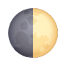 🌓 First Quarter Moon Emoji on Icons8