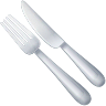 🍴 Fork and Knife Emoji on Icons8