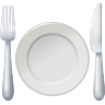 🍽️ Fork and Knife With Plate Emoji on Icons8