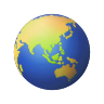 🌏 Globe Showing Asia-Australia Emoji on Icons8