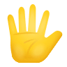 🖐️ Hand With Fingers Splayed Emoji on Icons8