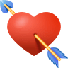 💘 Heart With Arrow Emoji on Icons8