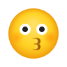 😗 Kissing Face Emoji on Icons8
