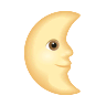 🌜 Last Quarter Moon Face Emoji on Icons8
