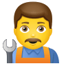 👨‍🔧 Man Mechanic Emoji on Icons8