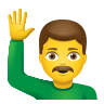 🙋‍♂️ Man Raising Hand Emoji on Icons8