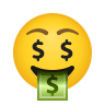 🤑 Money-Mouth Face Emoji on Icons8