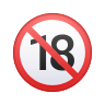 🔞 No One Under Eighteen Emoji on Icons8