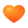 🧡 Orange Heart Emoji on Icons8