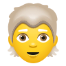 🧑‍🦳 Person: White Hair Emoji on Icons8