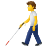 🧑‍🦯 Person With White Cane Emoji on Icons8