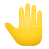 🤚 Raised Back of Hand Emoji on Icons8