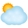 🌥️ Sun Behind Large Cloud Emoji on Icons8