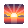 🌅 Sunrise Emoji on Icons8
