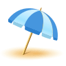 ⛱️ Umbrella on Ground Emoji on Icons8