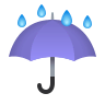 Umbrella With Rain Drops on Icons8