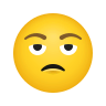 😒 Unamused Face Emoji on Icons8