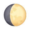 🌔 Waxing Gibbous Moon Emoji on Icons8