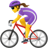 Woman Biking on Icons8