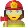 👩‍🚒 Woman Firefighter Emoji on Icons8