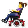 👩‍🦼 Woman In Motorized Wheelchair Emoji on Icons8