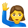 🙋‍♀️ Woman Raising Hand Emoji on Icons8